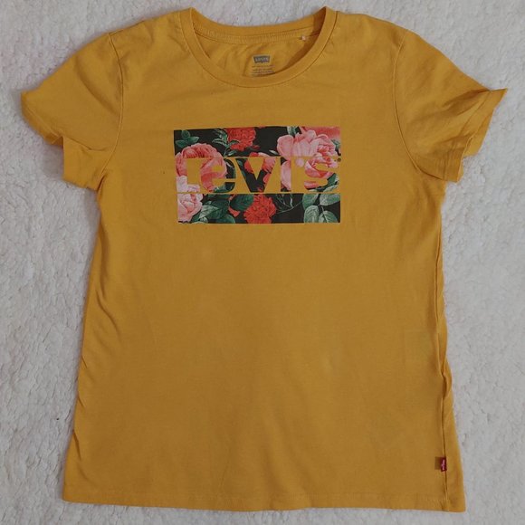 Floral Levi's tee-shirt in yellow - Picture 2 of 6